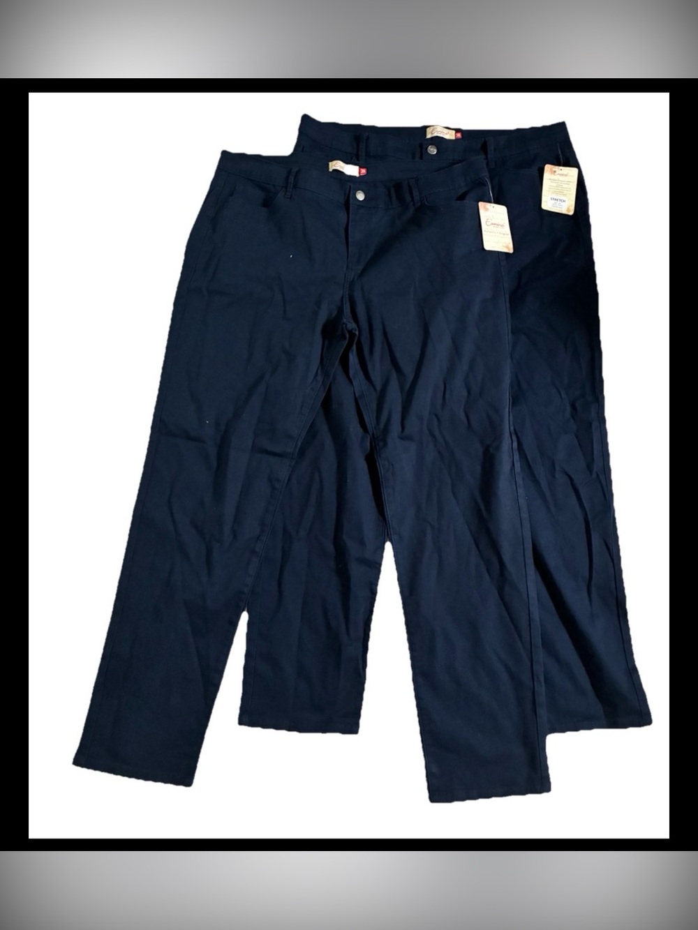 Eunina Jeans Navy Stretch Top - Eunina Jeans Womens Navy NWT 3XL bundle of 2